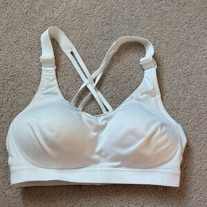 CALIA by Carrie Underwood White Strappy Sports Bra
